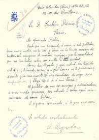 Carta de Arguedas, Alcides | Biblioteca Virtual Miguel de Cervantes