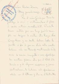 Carta de Contreras, Francisco | Biblioteca Virtual Miguel de Cervantes