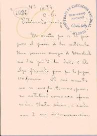 Carta de Contreras, Francisco | Biblioteca Virtual Miguel de Cervantes