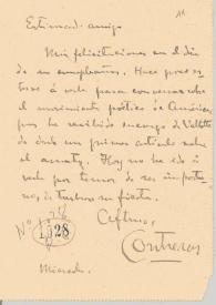 Carta de Contreras, Francisco | Biblioteca Virtual Miguel de Cervantes