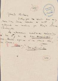 Carta de Bonafoux, Luis | Biblioteca Virtual Miguel de Cervantes