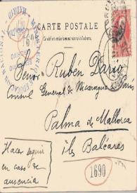 Tarjeta postal manuscrita | Biblioteca Virtual Miguel de Cervantes