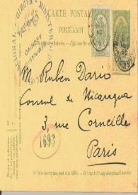 Tarjeta postal manuscrita | Biblioteca Virtual Miguel de Cervantes