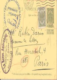 Tarjeta postal manuscrita | Biblioteca Virtual Miguel de Cervantes