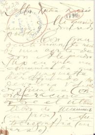 Carta de González Blanco, Andrés | Biblioteca Virtual Miguel de Cervantes