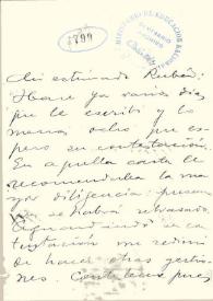 Carta de González Blanco, Pedro | Biblioteca Virtual Miguel de Cervantes