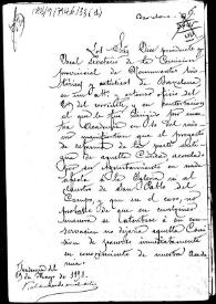 Carpetilla de expediente sobre el proyecto de reforma del barrio viejo de Barcelona | Biblioteca Virtual Miguel de Cervantes