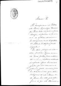 Oficio en el que se comunica que la Diputación Provincial de Cádiz ha reducido a la mitad la cantidad presupuestada para material del Museo Arqueológico de Cádiz | Biblioteca Virtual Miguel de Cervantes