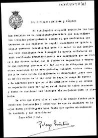 Carta en la que denuncia el saqueo que se está produciendo en las tumbas de la necrópolis fenicia de Punta de Vaca | Biblioteca Virtual Miguel de Cervantes