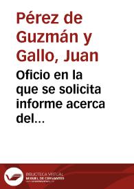 Oficio en la que se solicita informe acerca del derribo de la muralla medieval de Tarragona. | Biblioteca Virtual Miguel de Cervantes