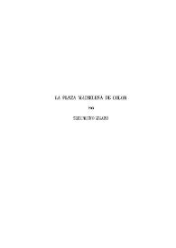 La plaza madrileña de Colón / por Secundino Zuazo | Biblioteca Virtual Miguel de Cervantes