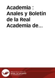 Academia : Anales y Boletín de la Real Academia de Bellas Artes de San Fernando. Núm. 25, segundo semestre de 1967 | Biblioteca Virtual Miguel de Cervantes