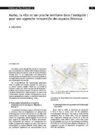Narbo, la ville et son proche territoire dans l’Antiquité : pour une approche renouvelée des espaces littoraux / E. Dellong | Biblioteca Virtual Miguel de Cervantes