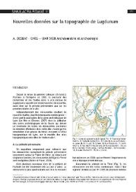 Nouvelles données sur la topographie de Lugdunum / A. Desbat | Biblioteca Virtual Miguel de Cervantes