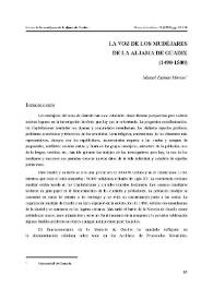 La voz de los mudéjares en la aljama de Guadix (1490-1500) / Manuel Espinar Moreno | Biblioteca Virtual Miguel de Cervantes