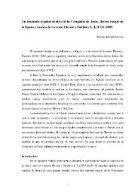 Un ilustrado español dentro de la Compañía de Jesús. Breves rasgos de la figura y obra de Lorenzo Hervás y Panduro, S.J. (1735-1809) / Nicolás H. Perrone | Biblioteca Virtual Miguel de Cervantes