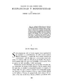 Diálogos del alma consigo misma (Hispanidad y modernidad) / por Pedro Laín Entralgo | Biblioteca Virtual Miguel de Cervantes