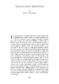 "Exules filii hispania" / por José Mª Valverde | Biblioteca Virtual Miguel de Cervantes