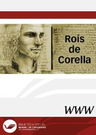Joan Roís de Corella / director Rafael Alemany | Biblioteca Virtual Miguel de Cervantes