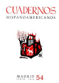 Cuadernos Hispanoamericanos. Núm. 54, junio 1954 | Biblioteca Virtual Miguel de Cervantes