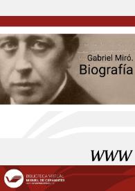 Gabriel Miró. Biografía | Biblioteca Virtual Miguel de Cervantes