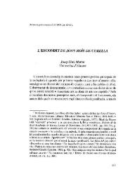 "L'escondit" de Joan Roís de Corella / Josep Lluís Martos Sánchez | Biblioteca Virtual Miguel de Cervantes