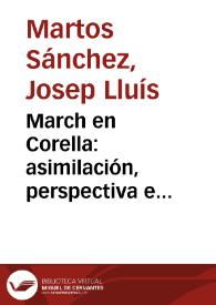 March en Corella: asimilación, perspectiva e innovación en la "Tragèdia de Caldesa" / Josep Lluís Martos Sánchez | Biblioteca Virtual Miguel de Cervantes
