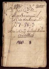 Auto sacramental intitulado El Cubo de la Almudena / [De Dn. Pedro Calderon] | Biblioteca Virtual Miguel de Cervantes