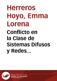 Conflicto en la Clase de Sistemas Difusos y Redes Neuronales | Biblioteca Virtual Miguel de Cervantes