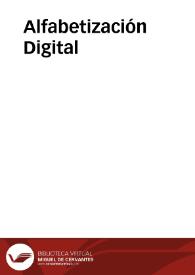 Alfabetización Digital | Biblioteca Virtual Miguel de Cervantes