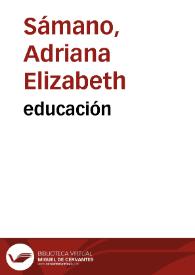educación | Biblioteca Virtual Miguel de Cervantes