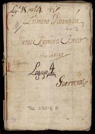 Fieras Afemina Amor / [De Dn.Pedro Calderón de la Barca] | Biblioteca Virtual Miguel de Cervantes