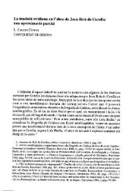 La tradició ovidiana en I'obra de Joan Roís de Corella: una aproximació parcial / L. Lucero Comas | Biblioteca Virtual Miguel de Cervantes