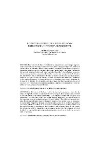 Literatura digital: una nueva relación entre teoría y práctica experimental / Heidrun Krieger Olinto | Biblioteca Virtual Miguel de Cervantes