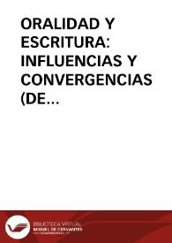 Oralidad y escritura: influencias y convergencias (de la Literatura Arturica y Pu Songling a Borges y Juan Goytisolo) / Pedrosa, José Manuel | Biblioteca Virtual Miguel de Cervantes