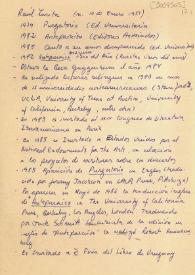 [Datos bibliográficos] [Manuscrito] / Raúl Zurita | Biblioteca Virtual Miguel de Cervantes