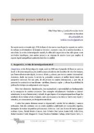 Anagnórisis : proyecto teatral en la red / Alba Urban Baños y Laeticia Rovecchio Antón | Biblioteca Virtual Miguel de Cervantes