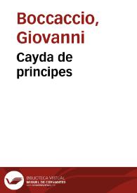 Cayda de principes | Biblioteca Virtual Miguel de Cervantes