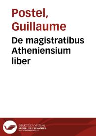 De magistratibus Atheniensium liber | Biblioteca Virtual Miguel de Cervantes
