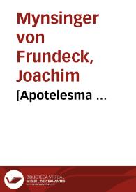 [Apotelesma ... | Biblioteca Virtual Miguel de Cervantes