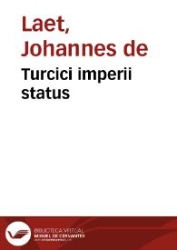 Turcici imperii status | Biblioteca Virtual Miguel de Cervantes