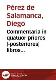 Commentaria in quatuor priores [-posteriores] libros ordinationum Regni Castellae | Biblioteca Virtual Miguel de Cervantes