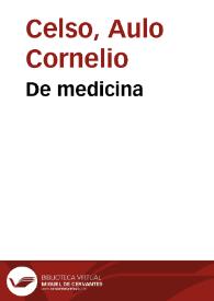 De medicina | Biblioteca Virtual Miguel de Cervantes