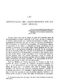 [Autobiografía del librero-impresor don Dionisio Hidalgo] | Biblioteca Virtual Miguel de Cervantes
