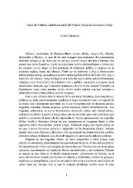 "Zaïre" de Voltaire, en la traducción de Vicente García de la Huerta (1784) / Loreto Busquets | Biblioteca Virtual Miguel de Cervantes