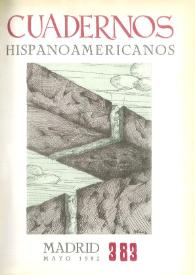 Cuadernos Hispanoamericanos. Núm. 383, mayo 1982 | Biblioteca Virtual Miguel de Cervantes