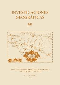 Investigaciones Geográficas. Núm. 60, 2013 | Biblioteca Virtual Miguel de Cervantes