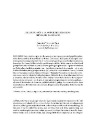 El grupo Nós y la autorrefundación literaria de Galicia / Joaquim Ventura Ruiz | Biblioteca Virtual Miguel de Cervantes