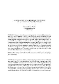 La afirmación de la identidad canadiense en la obra de Margaret Atwood / Mercedes Díaz Dueñas | Biblioteca Virtual Miguel de Cervantes