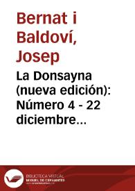 La Donsayna (nueva edición) [Texto impreso]. Número 4 - 22 diciembre 1844 | Biblioteca Virtual Miguel de Cervantes